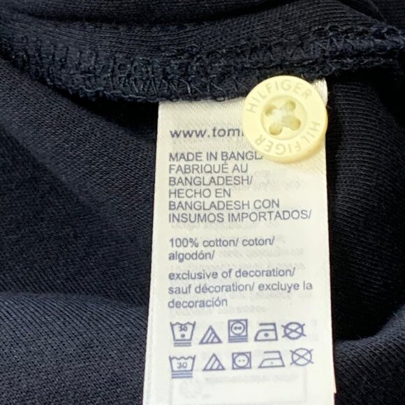 NWT Tommy Hilfiger Polo Shirt Men Regular Fit Size M Dark Blue Short Sleeve - Picture 9 of 12